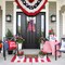 Patriotic Wreath Sash for Front Door Decorative Assorted Ribbons for Wreaths